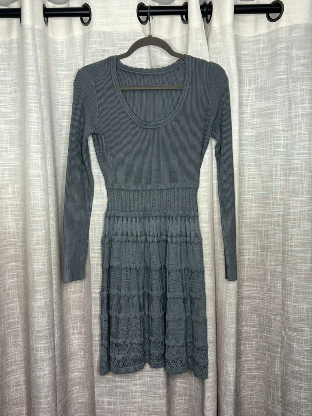 Dark Gray Knitted Dress